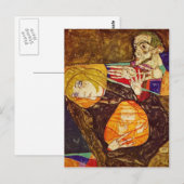 Egon Schiele - Die heilige Familie Postkarte (Vorne/Hinten)