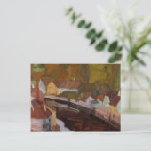 Egon Schiele - Dorf am Fluss Postkarte (Stehend Vorderseite)