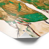 Egon Schiele - Einsatz Fotodruck (Ecke)