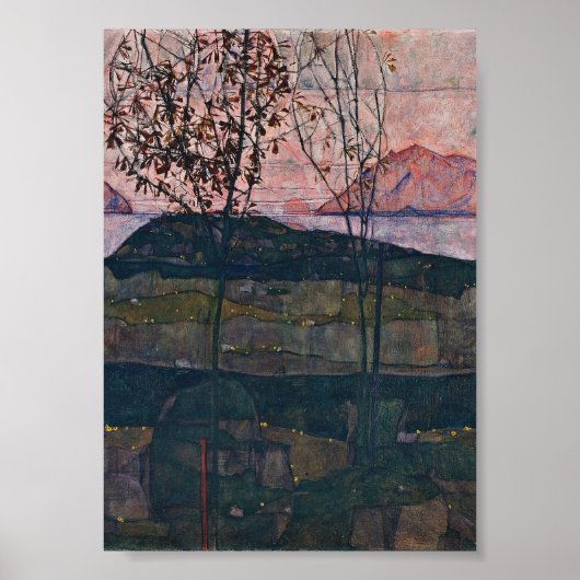 Egon Schiele - Einstellung Sun Poster (Vorne)