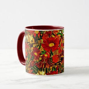 Egon Schiele - Feld der Blume. Tasse