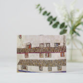 Egon Schiele- Fenster (Fassade eines Hauses) Postkarte (Stehend Vorderseite)