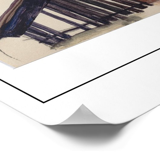 Egon Schiele Fine Art #421-2 Poster (Ecke)