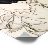 Egon Schiele - Frau in schwarzen Strümpfen Poster (Ecke)