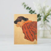 Egon Schiele - Frauen mit roter Bluse neu beleben Postkarte (Stehend Vorderseite)