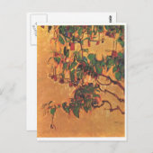 Egon Schiele-Fuchsia Postkarte (Vorne/Hinten)