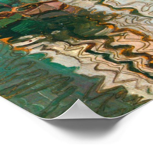 Egon Schiele - Hafen von Triest Poster (Ecke)