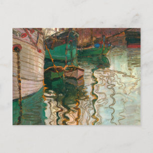 Egon Schiele - Hafen von Triest Postkarte