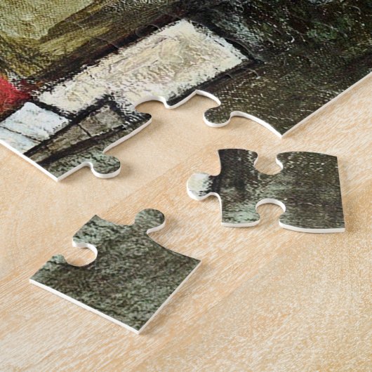 Egon Schiele - Halbmond der Häuser II Puzzle (Seite)