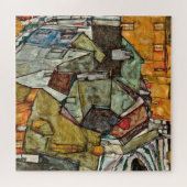 Egon Schiele - Halbmond der Häuser II Puzzle (Horizontal)