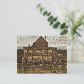 Egon Schiele - Haus mit Schingeln Postkarte (Stehend Vorderseite)
