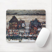 Egon Schiele , "Häuser mit Wäsche" Mousepad (Mit Mouse)