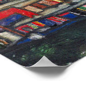 Egon Schiele - Häuser mit Wäsche Poster (Ecke)