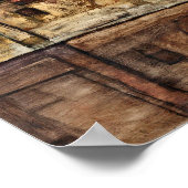 Egon Schiele - Hausmauer am Fluss Poster (Ecke)