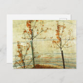 Egon Schiele - Herbstbäume 1911 Postkarte (Vorne/Hinten)