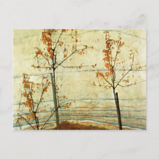Egon Schiele - Herbstbäume Postkarte