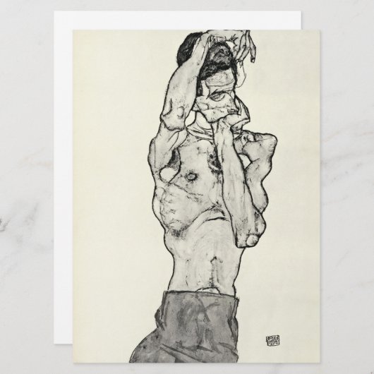 Egon Schiele - II. Feiertagskarte (Vorne/Hinten)