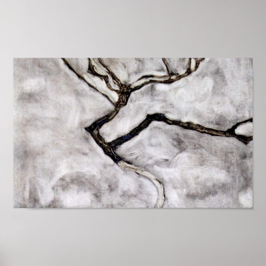 Egon Schiele - Kleinbaum im Spätherbst Poster (Vorne)