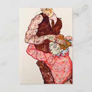 Egon Schiele - Liebhaber Begleitkarte
