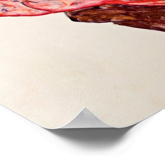 Egon Schiele - Liebhaber Poster (Ecke)