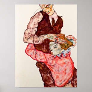 Egon Schiele - Liebhaber Poster