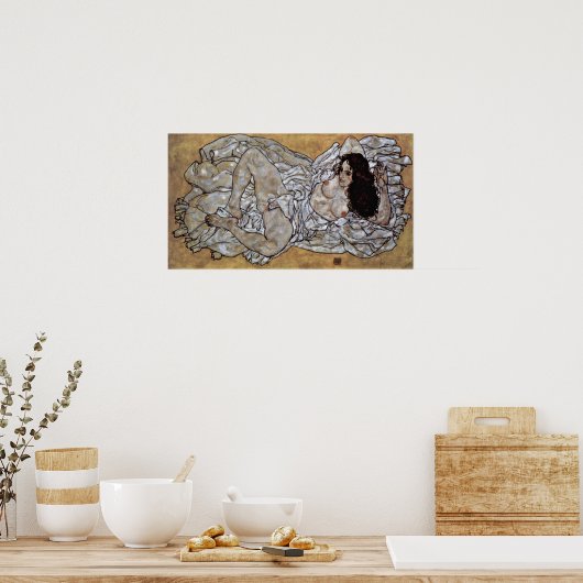 Egon Schiele - Lügerin Poster (Küche)