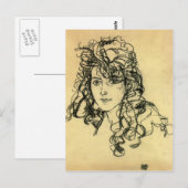 Egon Schiele - Madame Sohn Postkarte (Vorne/Hinten)
