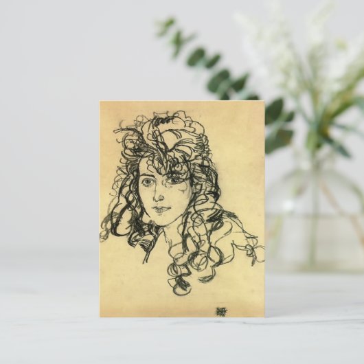 Egon Schiele - Madame Sohn Postkarte (Stehend Vorderseite)