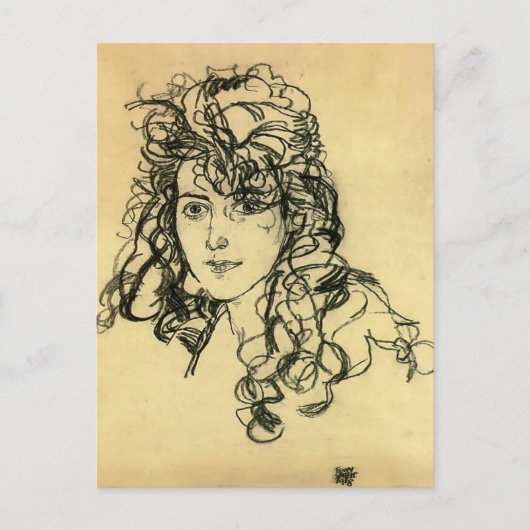 Egon Schiele - Madame Sohn Postkarte (Vorderseite)