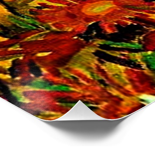 Egon Schiele Malerei, Feld der Blume Poster (Ecke)