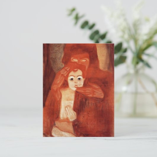 Egon Schiele - Mutter und Kind (Madonna) Postkarte (Stehend Vorderseite)