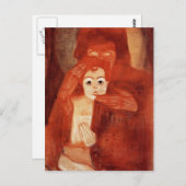 Egon Schiele - Mutter und Kind (Madonna) Postkarte (Vorne/Hinten)