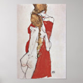 Egon Schiele - Mutter und Tochter Poster (Vorne)