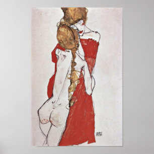 Egon Schiele - Mutter und Tochter Poster