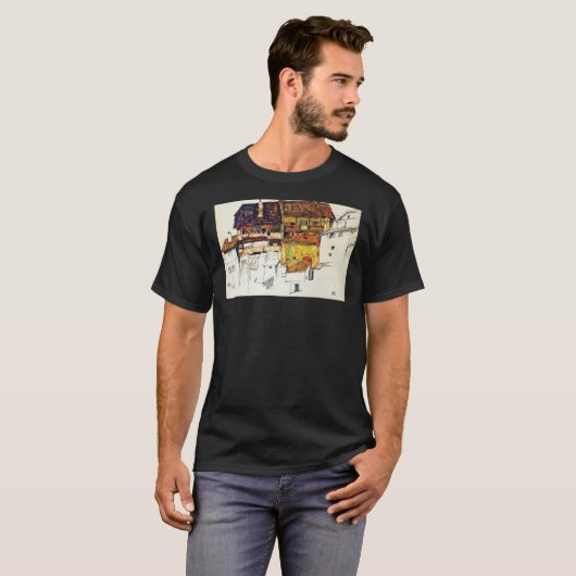 Egon Schiele - Old houses in Krumau 1914 Classic T T-Shirt (Vorne ganz)