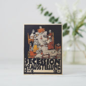 Egon Schiele - Plakat für die Wiener Sezession Postkarte (Stehend Vorderseite)