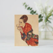 Egon Schiele-Portrait der Schauspielerin Marga Boe Postkarte (Stehend Vorderseite)