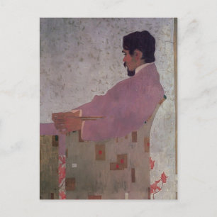 Egon Schiele-Portrait des Malers Anton Peschka Postkarte