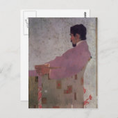 Egon Schiele-Portrait des Malers Anton Peschka Postkarte (Vorne/Hinten)