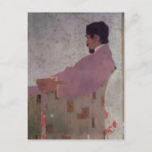 Egon Schiele-Portrait des Malers Anton Peschka Postkarte (Vorderseite)