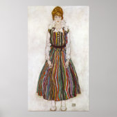 Egon Schiele Portrait of Edith Schiele Poster (Vorne)