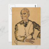 Egon Schiele - Portrait von Dr. Viktor Ritter Baue Postkarte (Vorne/Hinten)