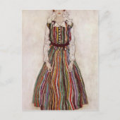 Egon Schiele - Portrait von Edith Schiele Postkarte (Vorderseite)