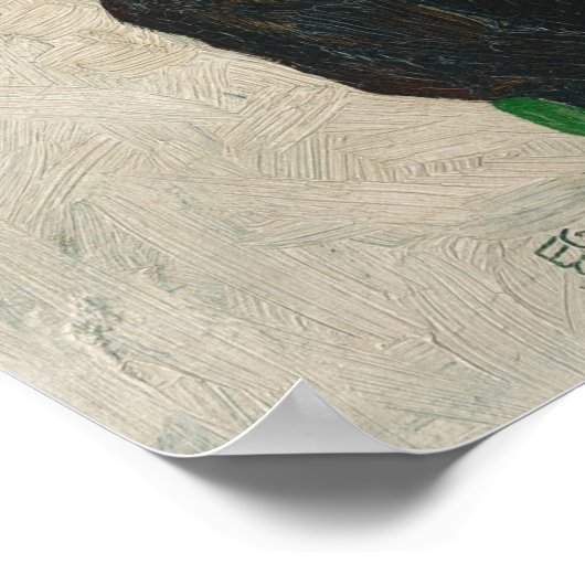 Egon Schiele Portrait von Wally Neuzil Poster (Ecke)