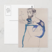Egon Schiele Postkarte (Vorne/Hinten)