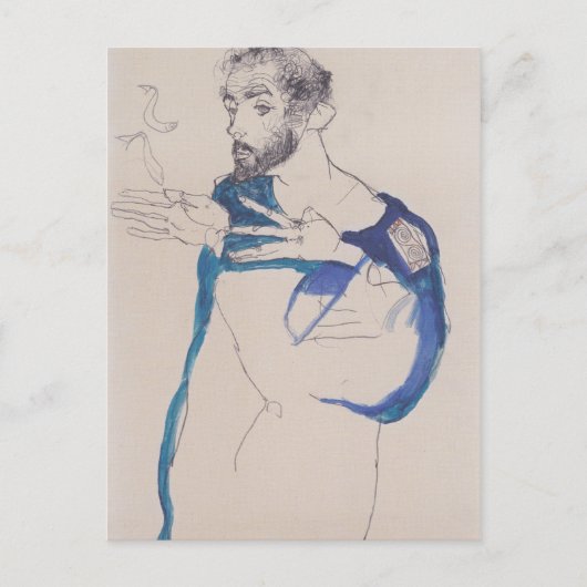 Egon Schiele Postkarte (Vorderseite)