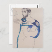 Egon Schiele Postkarte (Vorne/Hinten)