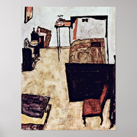 Egon Schiele - Schiele lebt in Neulengbach Poster (Vorne)