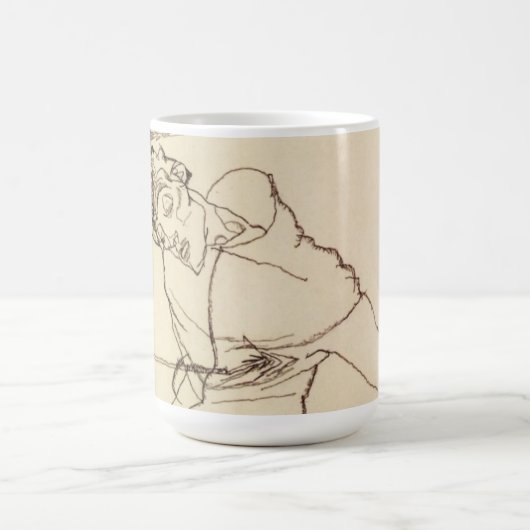 Egon Schiele - Selbstportrait als St Sebastian Kaffeetasse (Mittel)