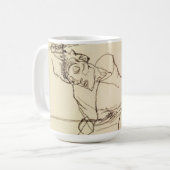 Egon Schiele - Selbstportrait als St Sebastian Kaffeetasse (Vorderseite Links)